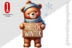 Hellow Winter Clipart - PNG File Product Image 1