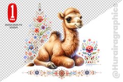 Cute Camel Clipart - PNG File Product Image 1