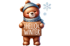 Hellow Winter Clipart - PNG File Product Image 2