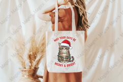 Grumpy Christmas Cat Sublimation PNG Product Image 3