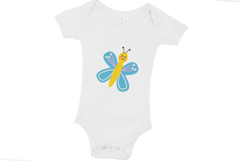 Cute butterfly sticker set colorful cartoon insects Product Image 4