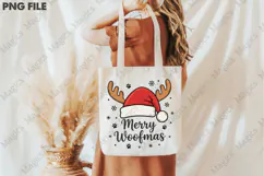 Merry Woofmas Dog Christmas PNG T-shirt Product Image 3
