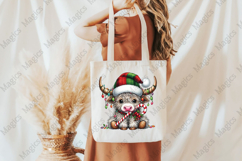 Highland Cow Christmas Png, Christmas Product Image 3