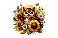 Cute Owl Clipart - PNG File Product Image 1