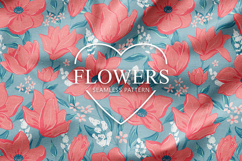Seamless Flower Pattern for Fabric and Digital Paper Product Image 1