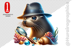Cute Sealion Clipart - PNG File Product Image 2