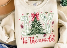 Joy To The World Christma Sublimation, Jesus Christmas Png Product Image 3