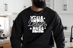 Gildan 18000 Crewneck Mockup, Oversized Mockup Model Mockup Product Image 1