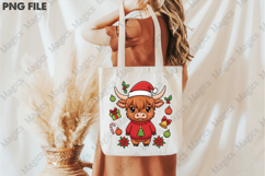 Highland Cow Christmas PNG Product Image 3