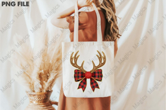 Christmas Reindeer Coquette Bow PNG Product Image 3