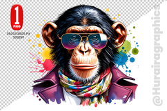 Cute Monkey Clipart - PNG File Product Image 2