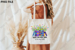 Pastel Book PNG - Cute Floral Reader Art Product Image 3