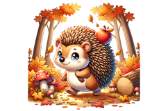 Hedgehog Clipart - PNG File Product Image 2