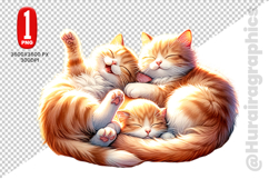 Cute Cat Clipart - PNG File Product Image 1