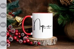 Nope Not Today Funny Quote SVG Design Product Image 2