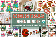 Mega Christmas Sublimation Bundle, Christmas PNG Bundle Product Image 1