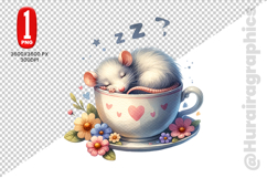 Cute Rat Clipart - PNG File Product Image 1