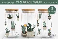 Cactus 16oz Libbey Glass Can Product Image 1