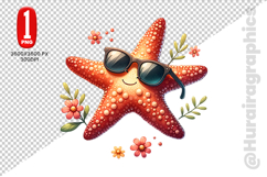 Starfish Clipart- PNG File Product Image 2