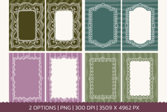 9 Vintage Coquette Wedding Lace Frames Product Image 3