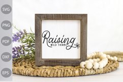 Raising Wild Things SVG Cut Files/ Boho Girl SVG Cut Files Product Image 2