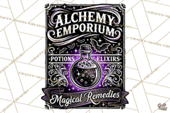 Alchemy Emporium Halloween PNG Sign Graphic Product Image 2