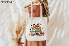 Fall Halloween Stack of Book Teacher PNG Product Image 3