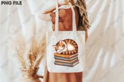 Cat and Book PNG Png Product Image 3