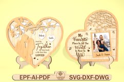 Personalized Romantic Couple Heart Sign Svg Product Image 1