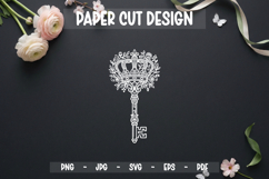 Floral Paper Cut SVG, Decorative Botanical Product Image 1