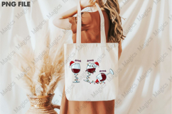 Drunk Funny Wine Christmas PNG Product Image 3