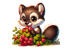 Cute Ferret Clipart - PNG File Product Image 2