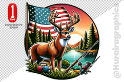 Cute Deer Clipart - PNG File Product Image 1
