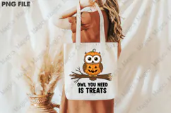 Owl You Need is Treats Png, Funny Owl Product Image 3