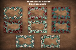 Watercolor Coffee Background Collection Product Image 3