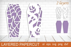 3d layered Halloween svg, Laser cut halloween decor Product Image 5