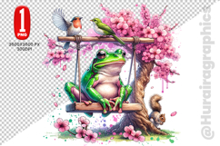 Cute Frog Clipart - PNG File Product Image 2