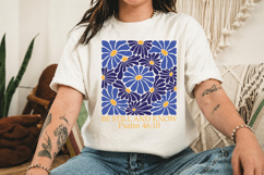 Religious Flower Quote PNG, Inspirational Design Product Image 3