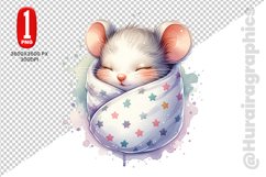 Cute Mouse Clipart - PNG File Product Image 1