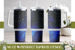 Dark Blue Tumbler Design, Glitter 40 Oz Tumbler Template Product Image 1