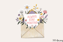 Always stay positive PNG, Motivation Sublimation PNG Product Image 1