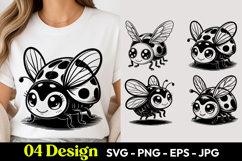 Cute Ladybug SVG PNG Product Image 1