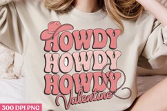 Howdy Valentine PNG, Western Valentine Sublimation PNG Product Image 2