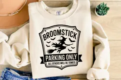 Broomstick Parking Only Svg | Halloween Svg | Shirt Svg Product Image 2