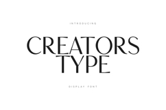 Creators Type Elegant Modern Serif Display Font Product Image 1