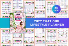 2027 That Girl Lifestyle Planner Kdp interiors Product Image 1