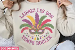 Laissez Les Bon Temps PNG, Mardi Gras Sublimation PNG Product Image 1