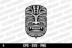 Traditional polynesian tiki idol. Illustration of tribal tik Product Image 1