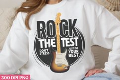 Rock the test PNG, Teachers Testing Day PNG Product Image 2
