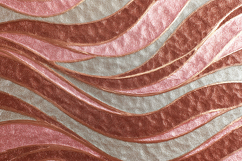 Wavy metallic lines in shades of pink and red Product Image 1
